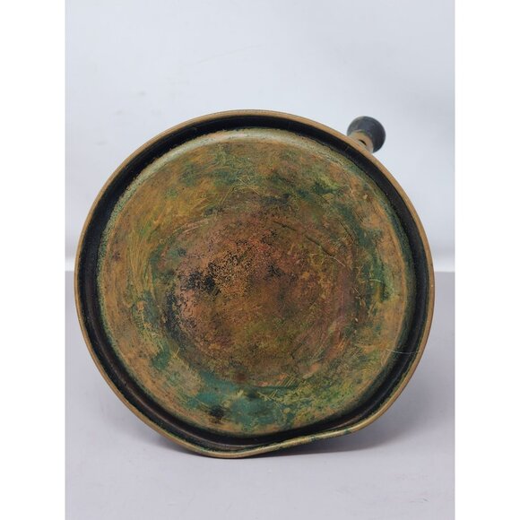 Copper Tea Kettle Black Handle Antique Rustic Patina Collectible‎ Water Boiler - Picture 7 of 11